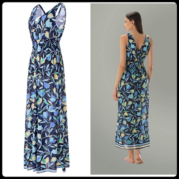 NEW Floral Maxi Dress, L - Picture 3 of 9